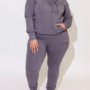 Women's Charcoal Jogger Set